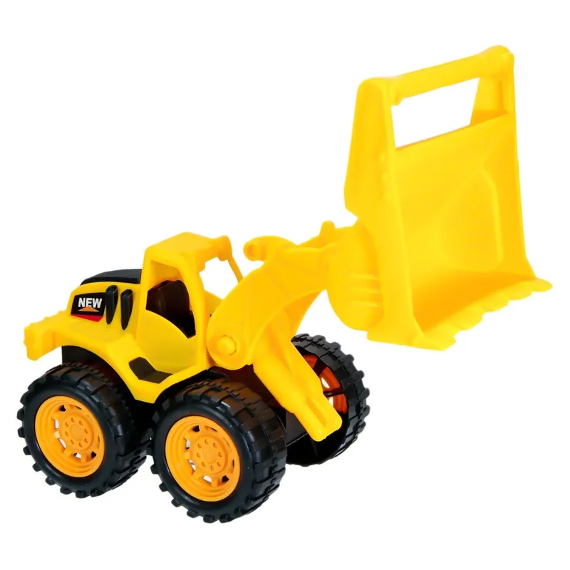 Jucarie Buldozer Galben cu Brat Mobil pentru Prescolar