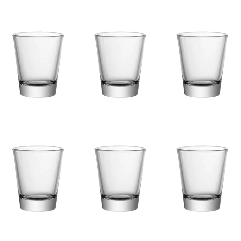 Set 6 Pahare Shot din Sticla, 50ml