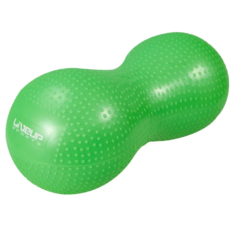 Minge de gimnastică în formă de alună, 12x28cm, verde