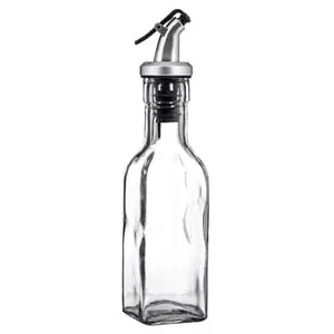 Sticlă transparentă pentru ulei și oțet cu dop de siguranță – poza 2