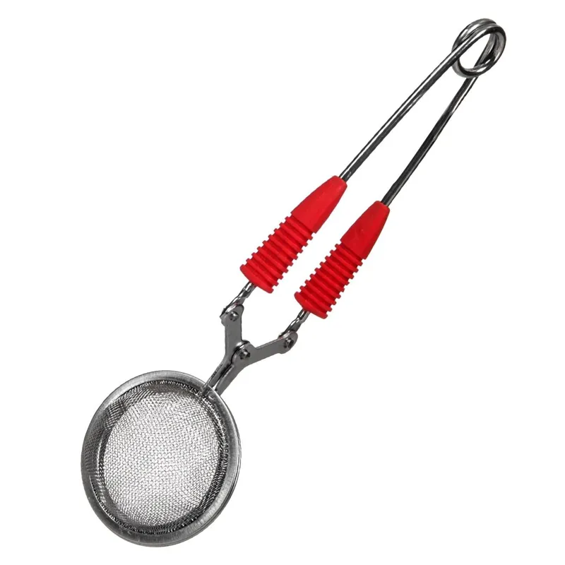 Infuzor de ceai metalic cu cleste, 16.5 cm, argintiu