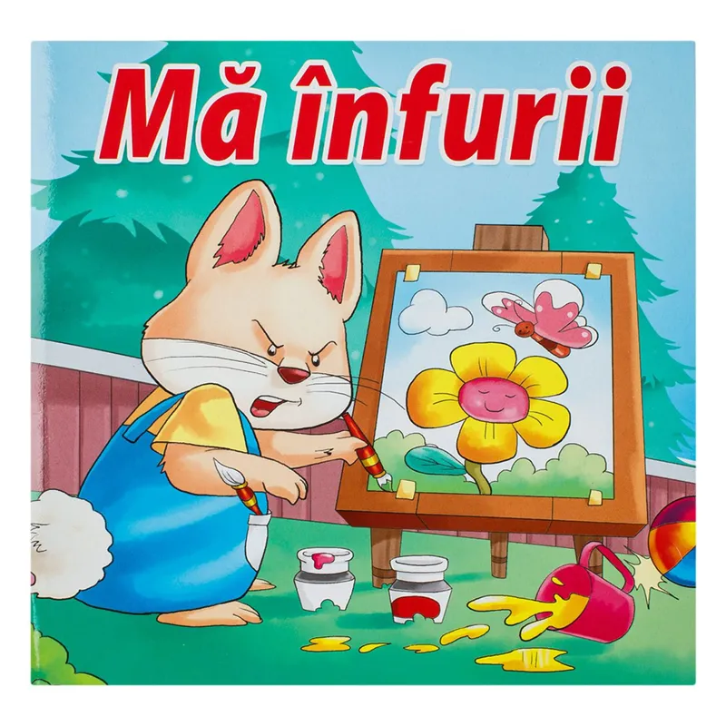 Carte educativă despre gestionarea furiei, 19x19 cm, Multicolor