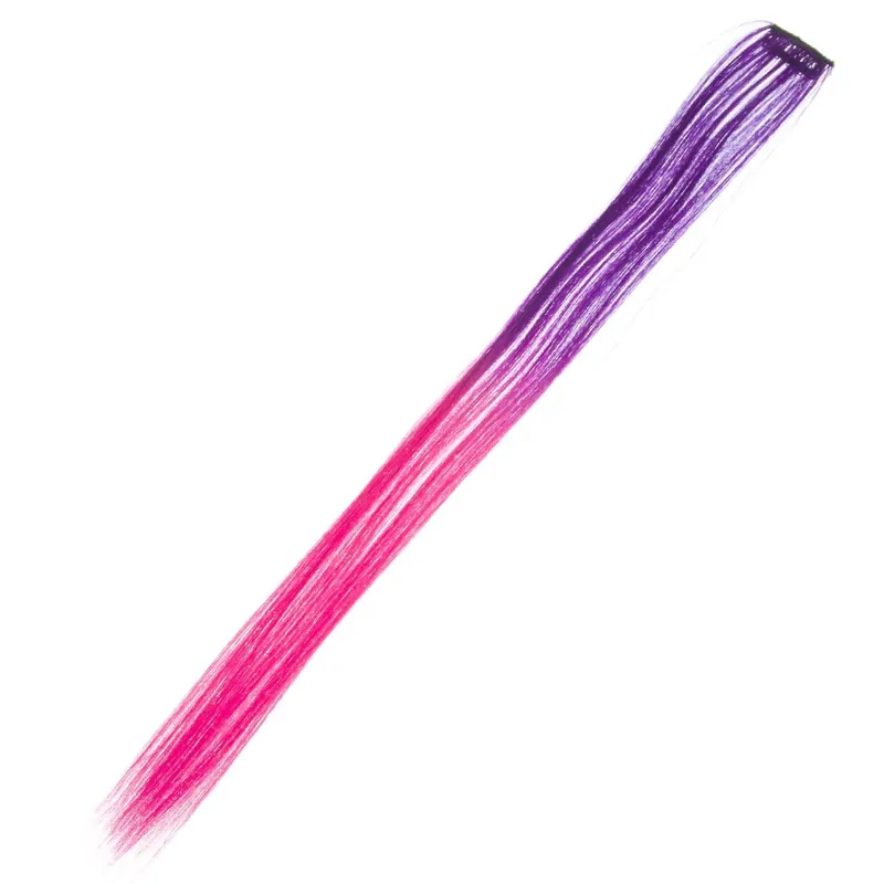 Extensie păr dreaptă cu clip roz ombre 51cm
