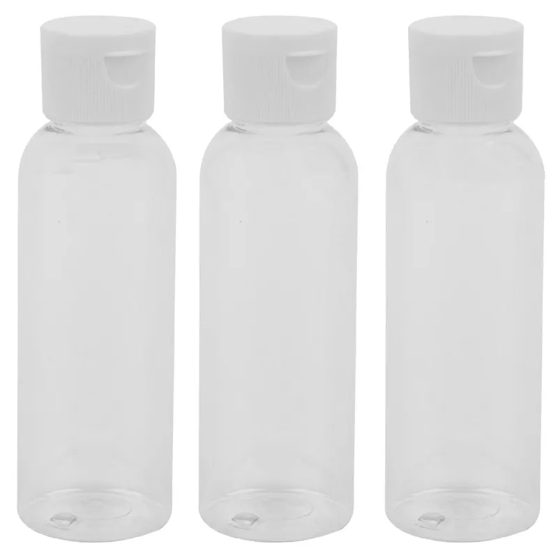Set Sticle Transparente de Călătorie, 3 buc, 100 ml