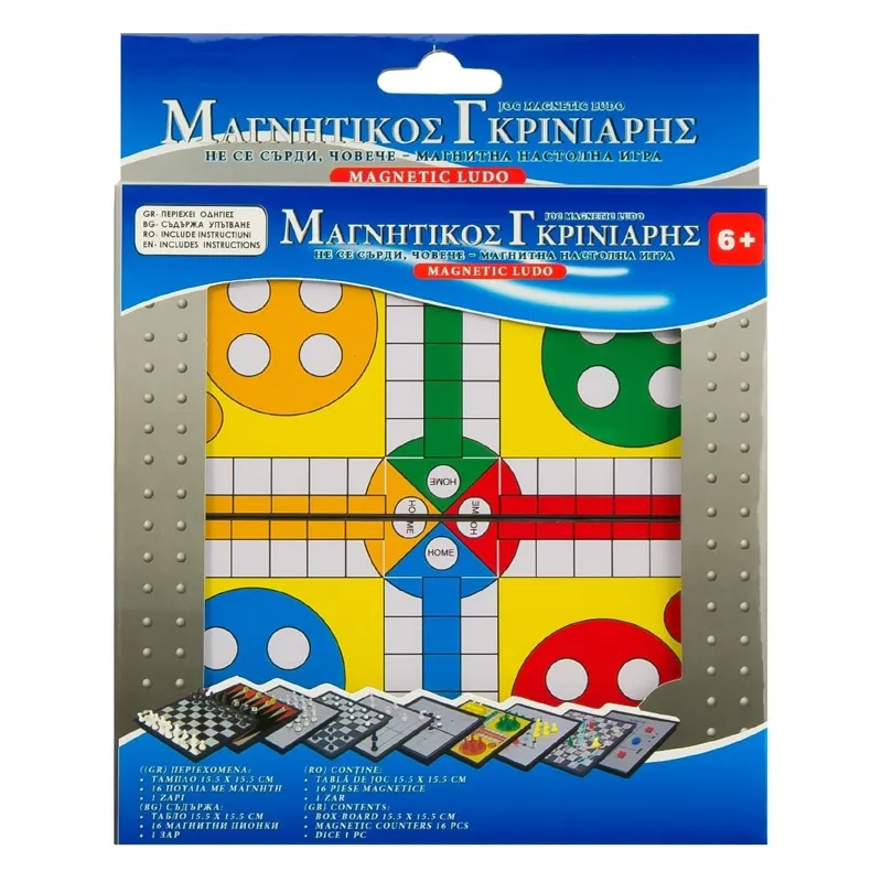 Joc magnetic de voiaj cu pioni și zar pentru copii