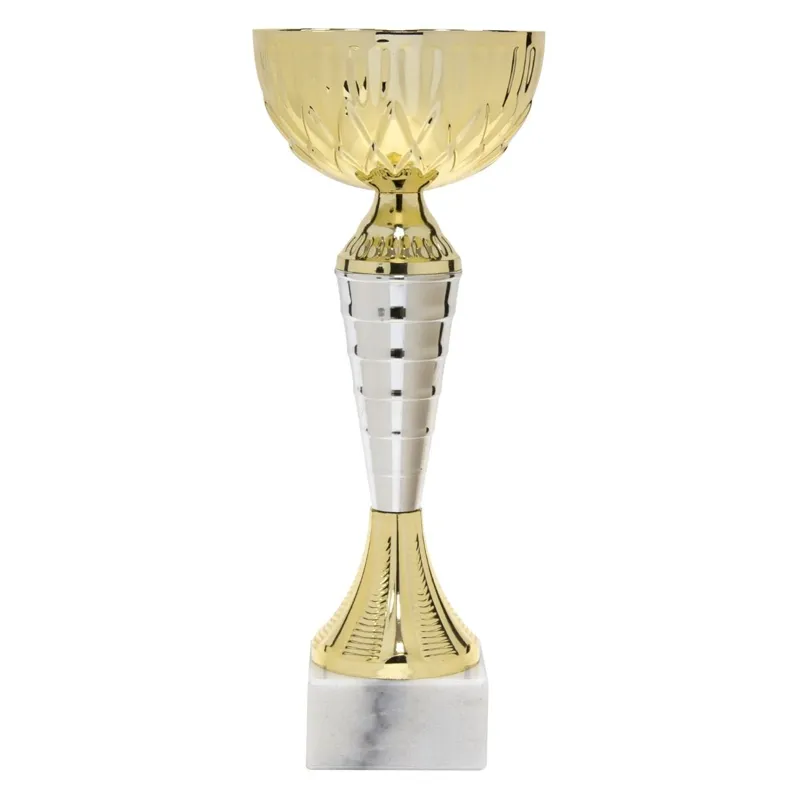 Trofeu Elegant cu Cupă Aurie și Suport din Marmură, 31 cm