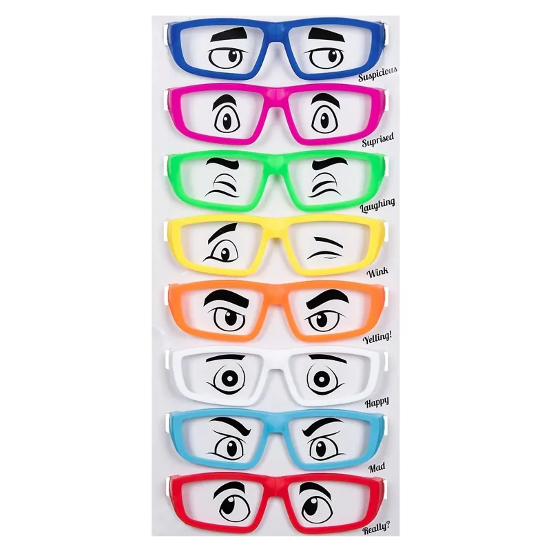 Set Ochelari de Petrecere din Plastic Color - 8 buc