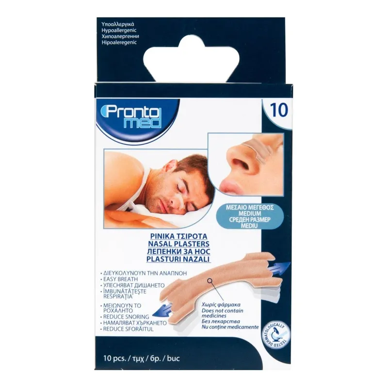 Plasturi nazali non-textile pentru respirație și somn mai bun