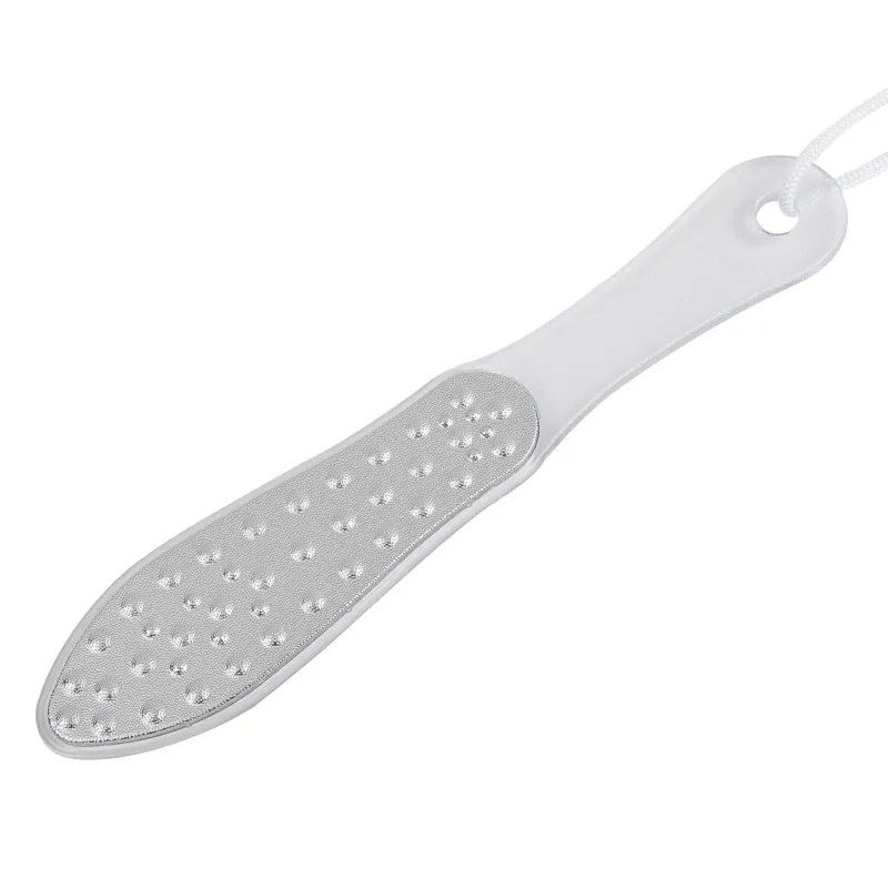 Pila metalică dublă pentru calcaie cu maner din plastic
