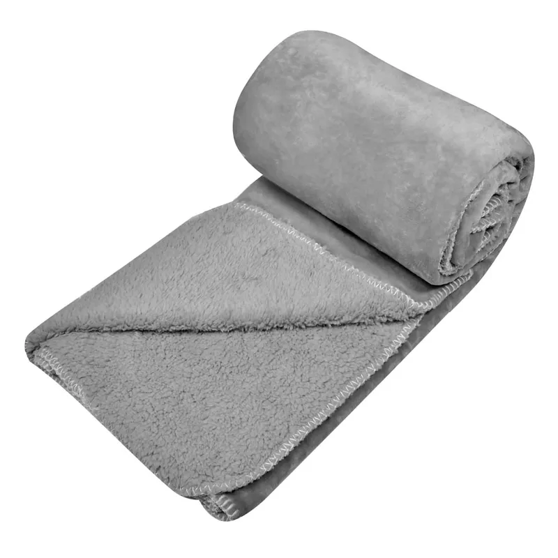 Patura Gri din Imitatie de Blana 200x150cm – poza 3