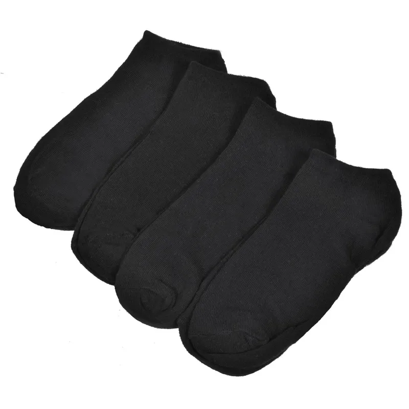Set șosete dame monocolore negre de bumbac pentru confort