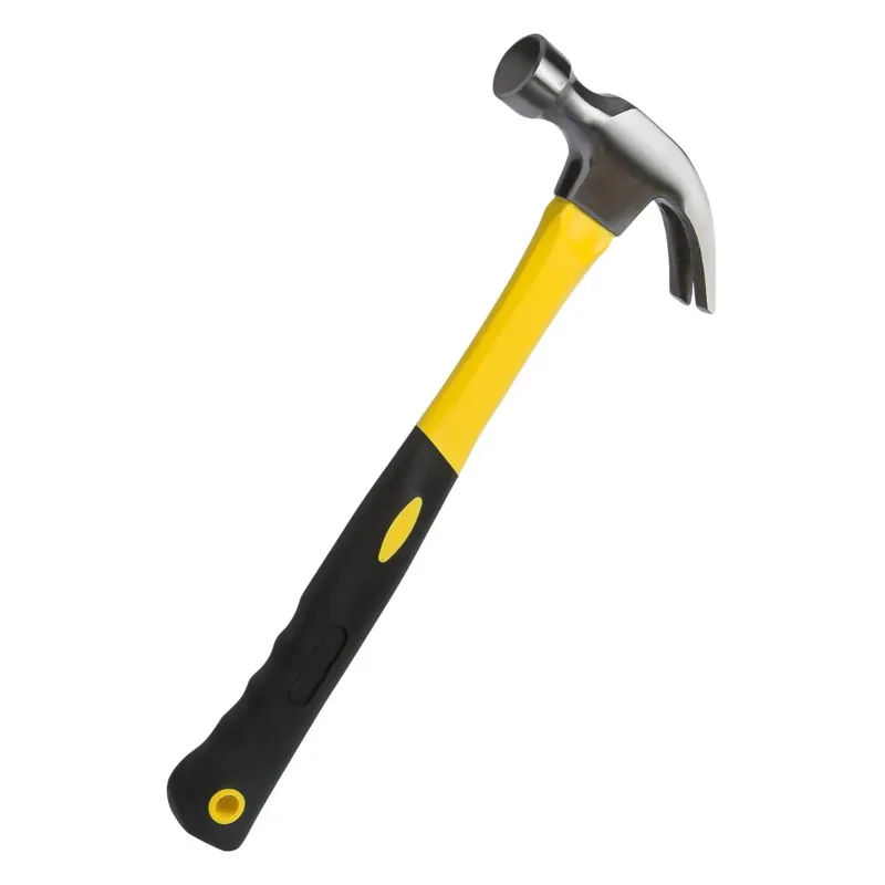 Ciocan de dulgherie cu coadă galbenă, 33 cm, cu vârf spintecat