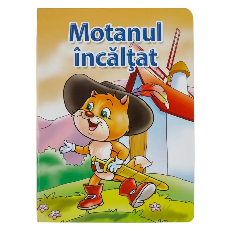 Carte Cartonată „Motanul Încălțat” A5 pentru Copii