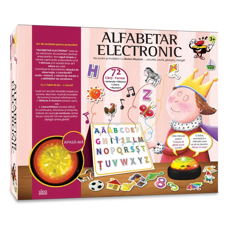 Joc educativ electronic Alfabetar, Multicolor, pentru copii 3+