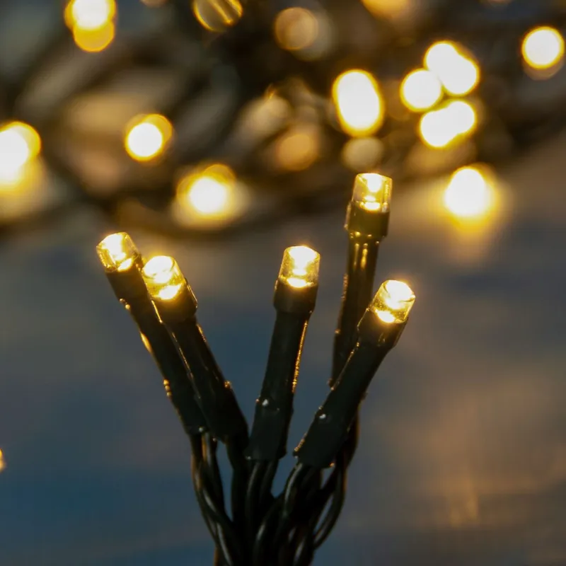 Instalație Lumini LED Extensibilă 180 Becuri Alb Cald Interior/Exterior