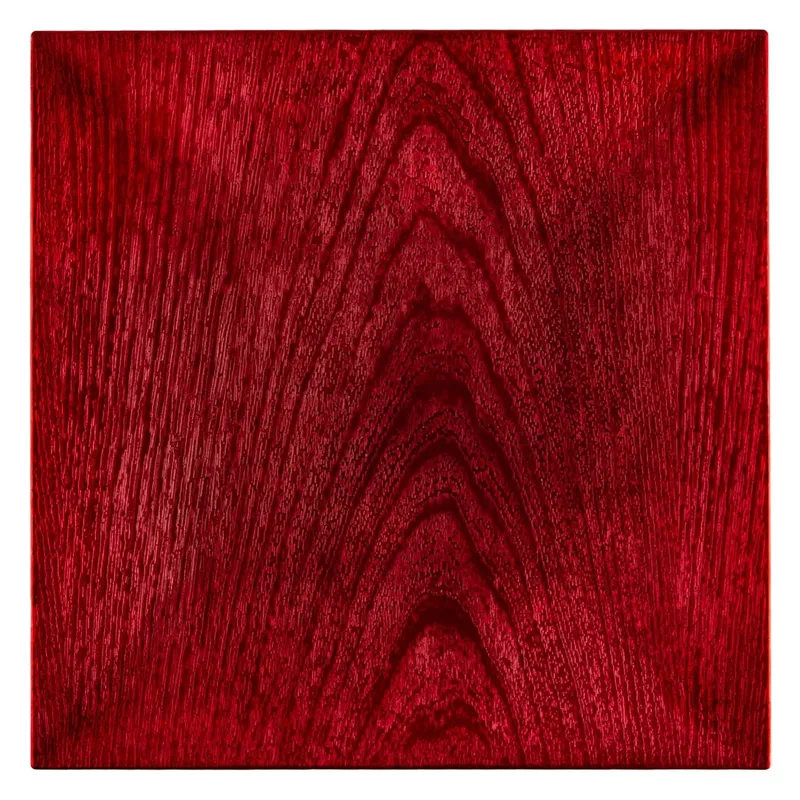Platou Decorativ Plastic Roșu 30x30x2 cm - Model Modern pentru Decorațiuni