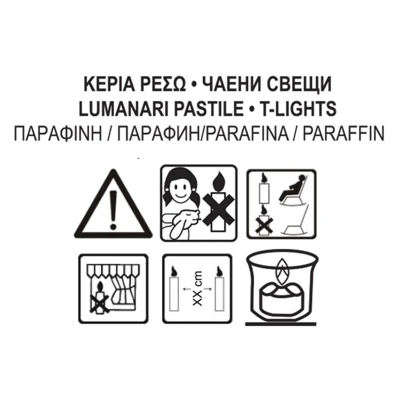 Lumânări tip pastilă roșii cu aromă de scorțișoară, 25 buc – poza 4