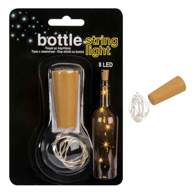 Dop Decorativ cu LED pentru Sticle – Sarma Flexibilă