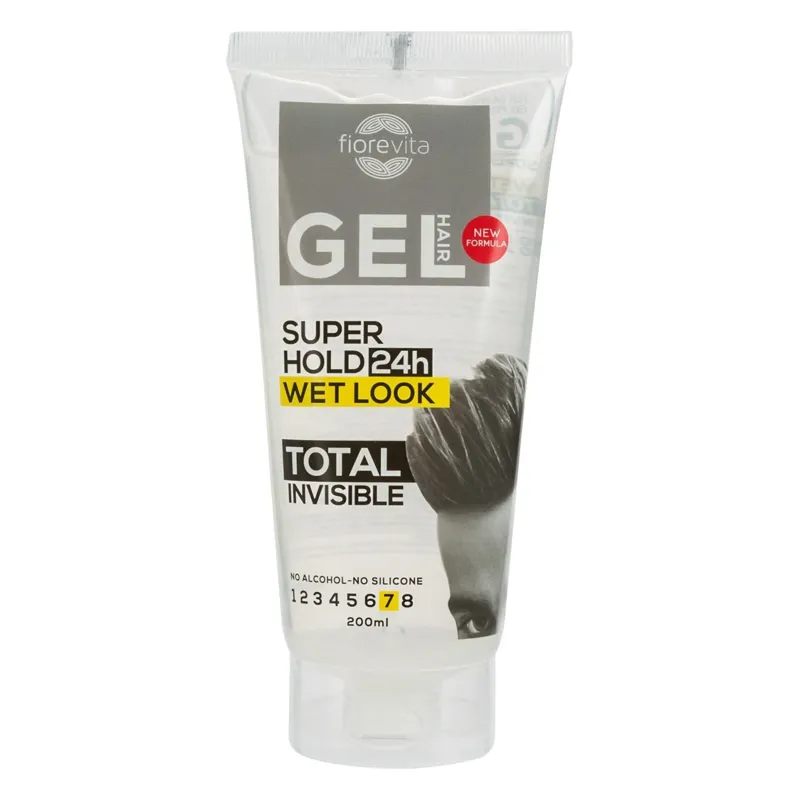Gel de păr Wet Look Invizibil, 200 ml, Fixare Puternică 24h