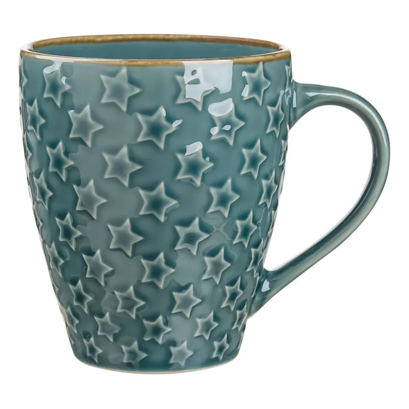 Cana Ceramică cu Model Stele 3D – Capacitate 350ml