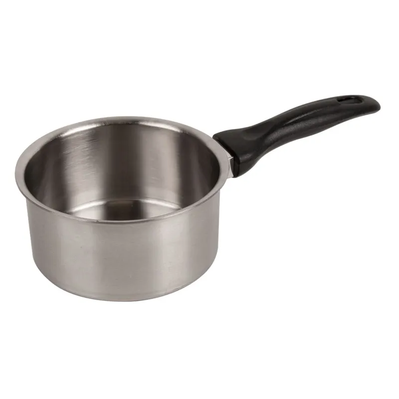 Farfurie Metalică cu Mâner Negru – Design Modern