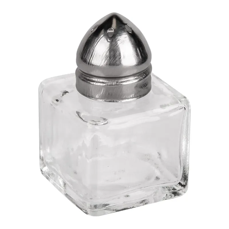 Recipient de sticlă pentru condimente cu capac metalic, 10 ml