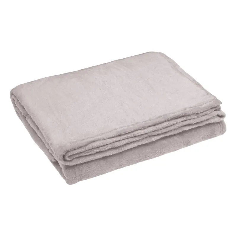 Patura de iarna din flanel, Bej, 160x130 cm