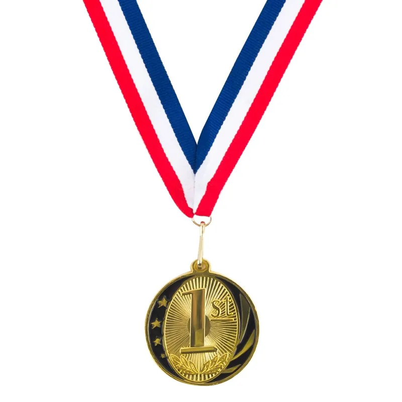 Medalie aurie cu panglică tricoloră pentru premii – poza 2