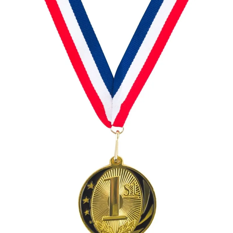 Medalie aurie cu panglică tricoloră pentru premii – poza 3