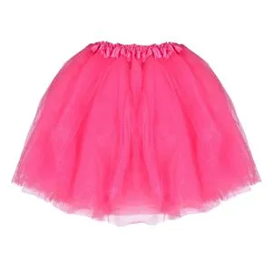 Fusta Tutu Cheerleader Fucsia-Argintie - Accesoriu pentru Evenimente