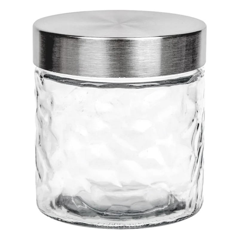 Borcan din sticlă cu capac metalic, 900 ml
