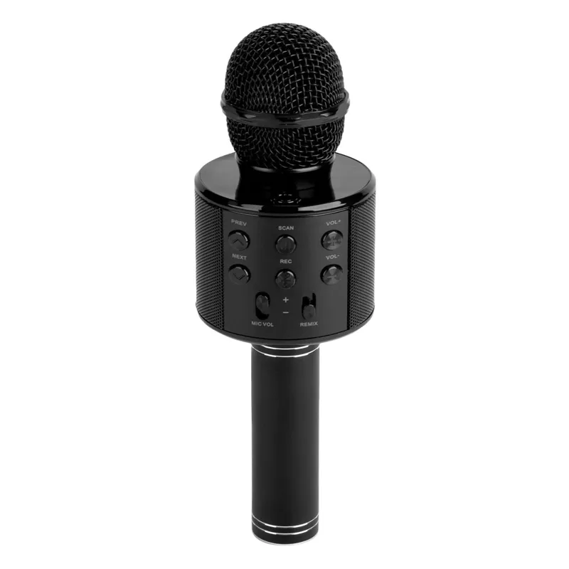 Microfon Bluetooth Karaoke, Negru