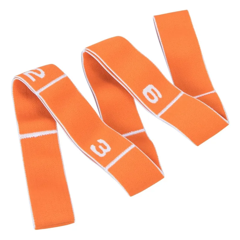 Bandă elastică pentru gimnastică, 88 cm, portocalie, rezistență medie
