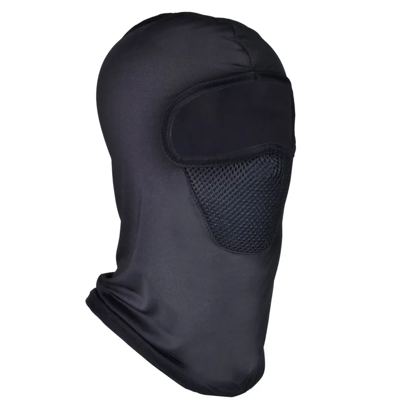 Cagulă full face cu plasă, Neagră, One Size