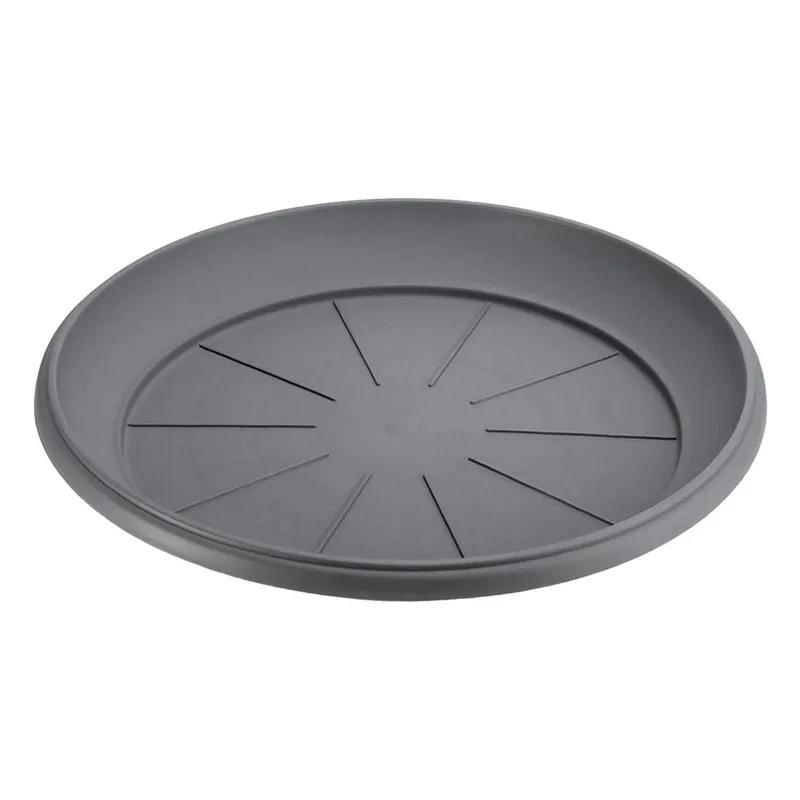Farfurie Ghiveci Flori din Plastic Antracit - Design Modern