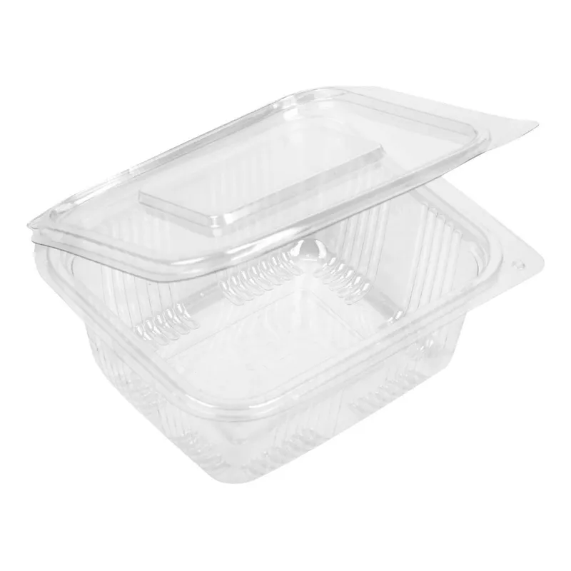 Caserole alimentare transparente cu capac 500cc set de 3