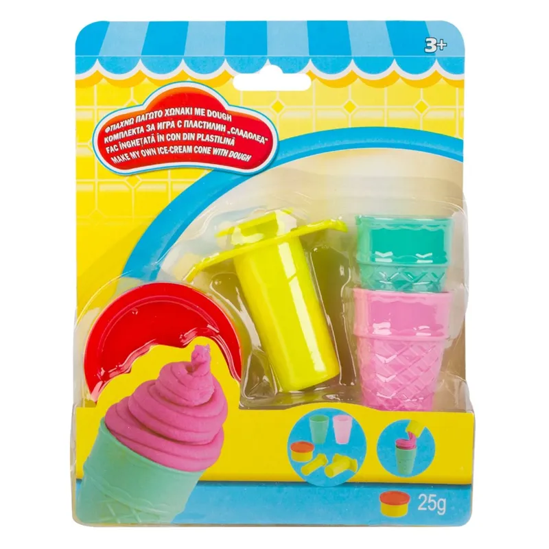 Set Mini Plastilină Înghețată la Cornet cu Presă – poza 3