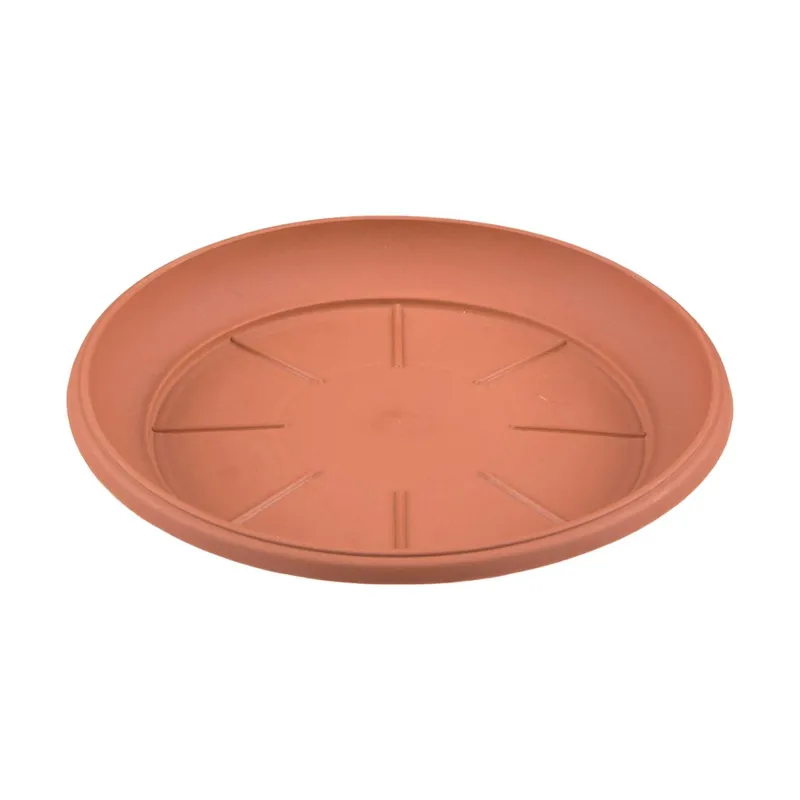 Farfurie ghiveci flori plastic teracota circulara