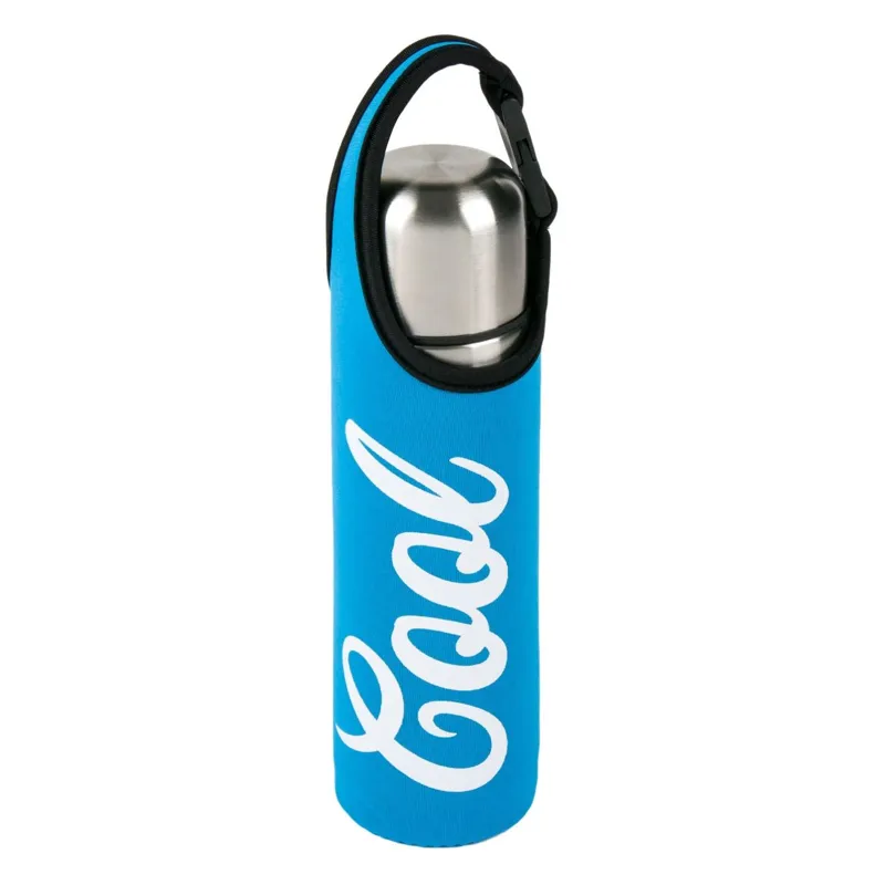 Husă izotermă pentru sticle, 0.5 L, albastru, cu clip – poza 3