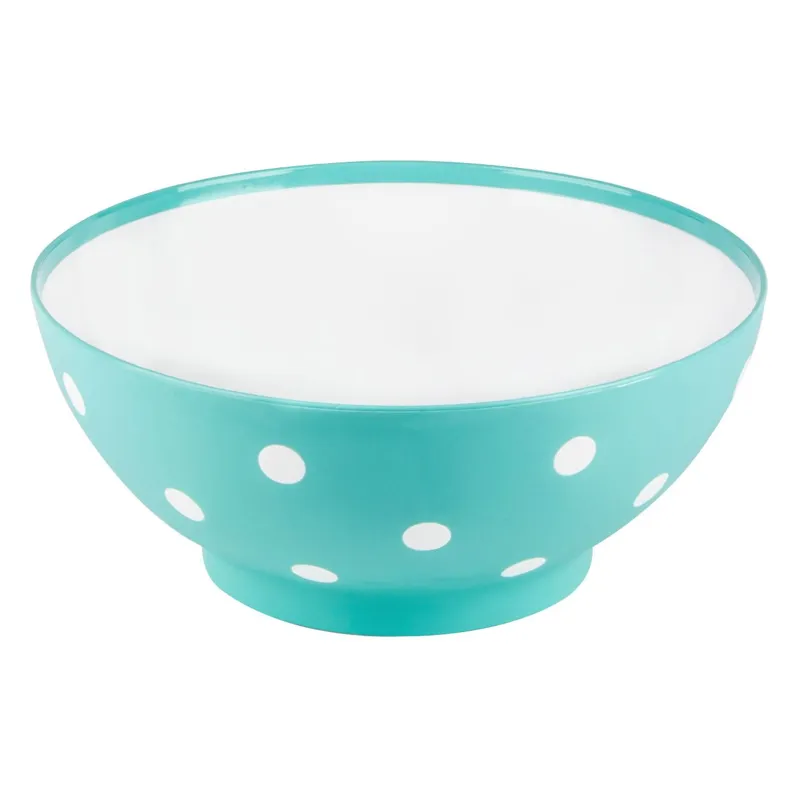Bol de plastic pentru salată verde mată 3L