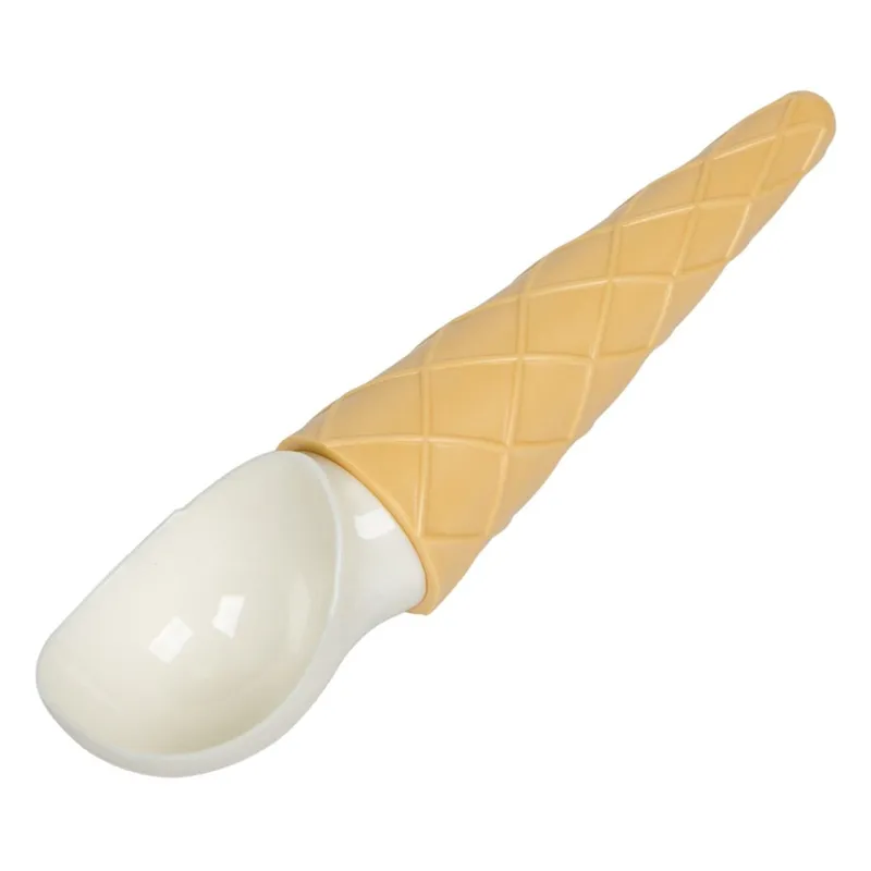 Lingură Plastic Cornet 19cm pentru Înghețată și Deserturi