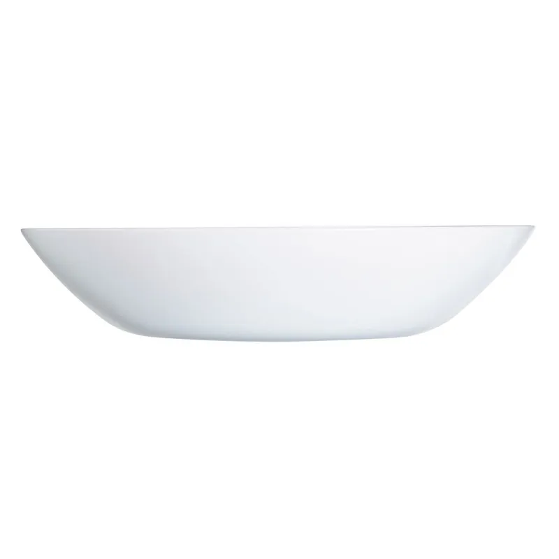 Farfurie adancă din opal albă, diametru 20 cm