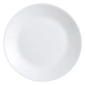 Farfurie din opal albă de 25 cm pentru bucătărie