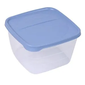 Recipient Alimente Transparent 4L Albastru Compatibil Mașină de Spălat Vase și M
