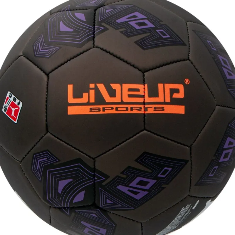 Minge de fotbal, Marimea 5, Neagra si Portocalie – poza 3