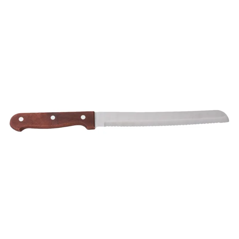 Cuțit zimțat cu mâner din lemn, 32cm