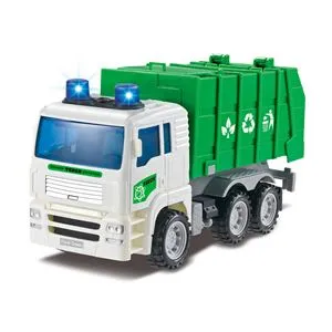 Camion de Deseuri cu Sunet si Lumini, Verde