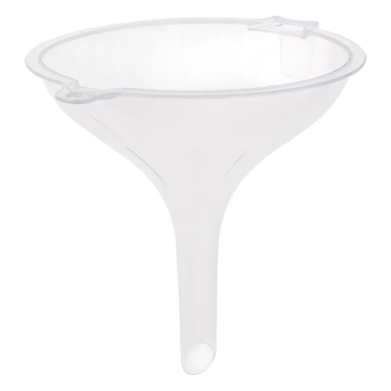 Pâlnie din plastic transparent pentru transfer de lichide 13 cm