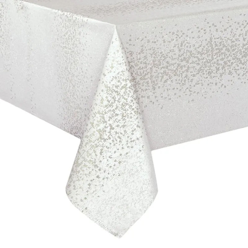 Fata de masă bej-argintie, 240x140cm