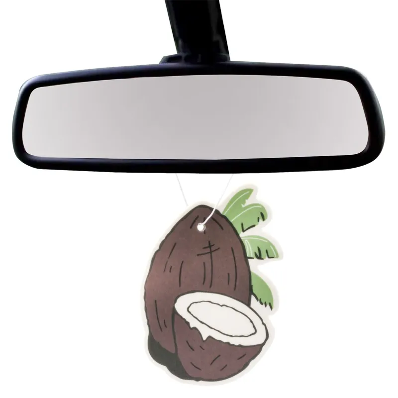 Odorizant Auto cu Nucă de Cocos, Design 3D, de Agățat